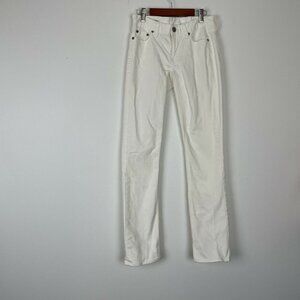 J Crew Matchstick Skinny Ivory Pants Size 26s